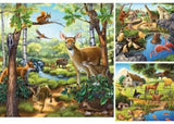 Puzzle - Ravensburger - Forest Zoo & Pets Puzzle 3x49pc