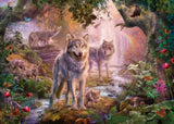 Puzzle - Ravensburger - Summer Wolves Puzzle 1000pc