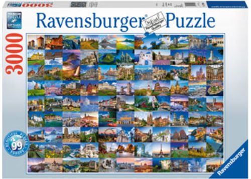 Puzzle - Ravensburger - 99 Beautiful Places of Europe 3000pc