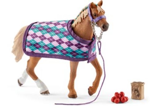 Schleich - English Thoroughbred with blanket