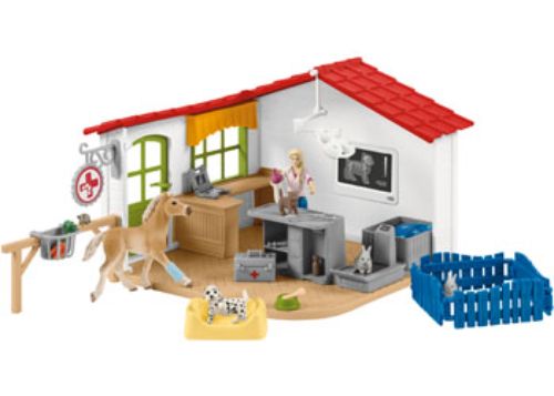 Schleich - Veterinarian practice with pets