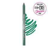 Vibrant metallic green LA Girl Shockwave eyeliner pencil ideal for bold eye makeup with long-lasting, smudge-proof formula.