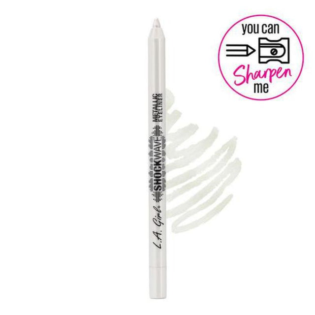 LA Girl Shockwave Metallic Eyeliner in Snowflake, featuring a brilliant metallic sheen for bold, long-lasting eye looks.