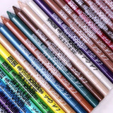 Vibrant LA Girl Shockwave Metallic Eyeliner in Sequins, offering 16-hour wear, creamy texture, and bold color for stunning eye looks.