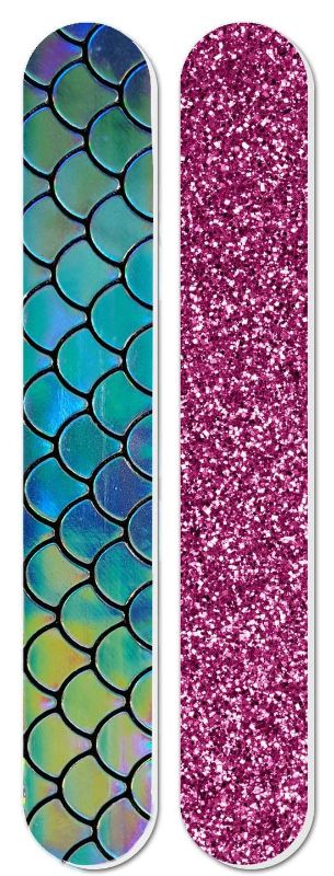 Vibrant LA Colors Nail File in Pink & Teal for precise shaping and smoothing of all nail types.