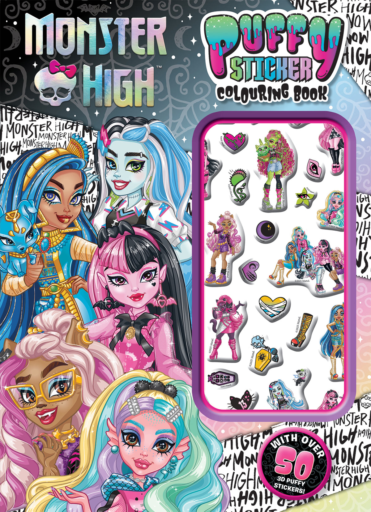Monster High: Puffy Sticker Colouring Book - Mattel