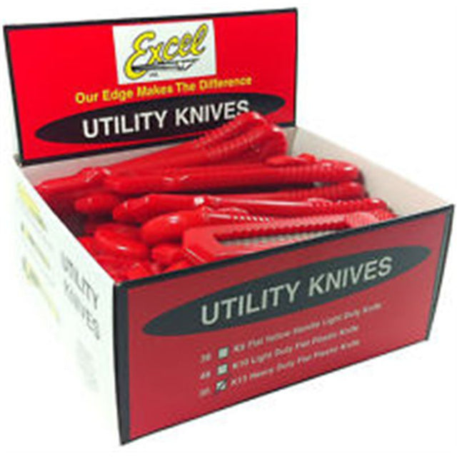 Heavy-duty 30-pack snap-off blade knife with 18mm blade, perfect for precise cutting and crafting.