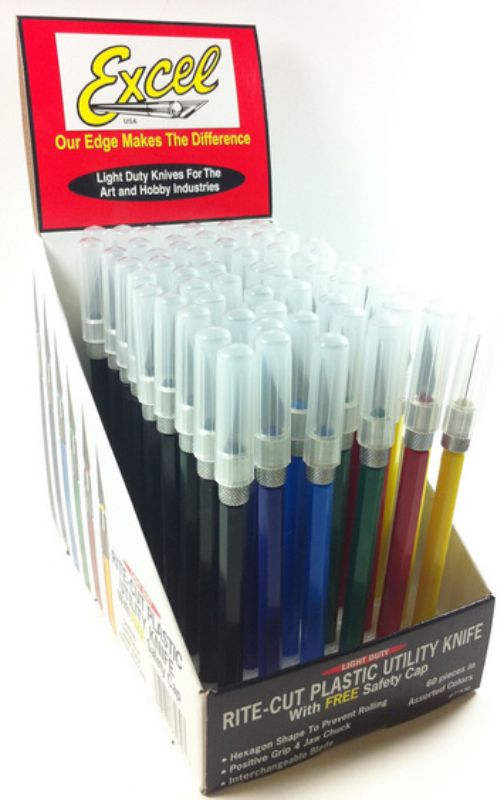 Hobby Tool  - 60pcs #1 Knives Plastic w/safe