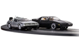 Slot Car - Set: 1980's TV BTTF vs KITT