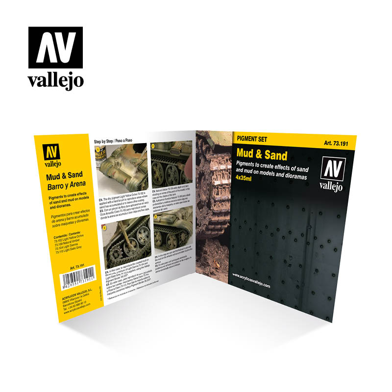 Vallejo - Pigments - Set Mud & Sand 35ml