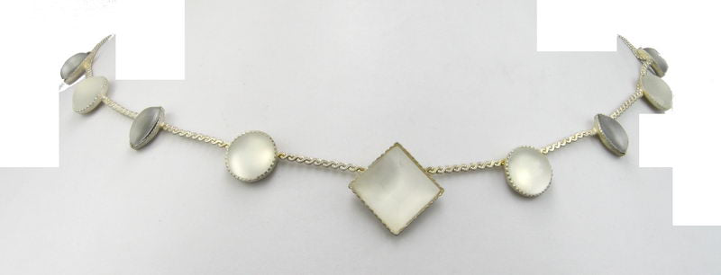 Necklace - Frosted Clear - Clear