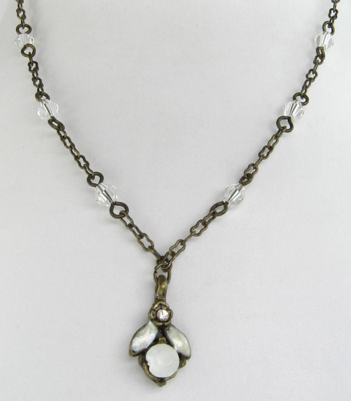 Necklace - Bee Drop - Clear