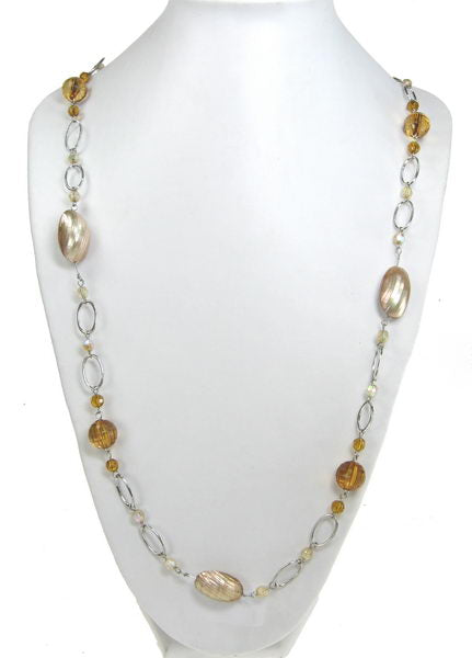 Necklace Shell And Topax