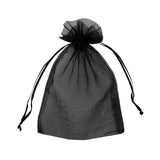 Organza Bag Black Pack of 10.