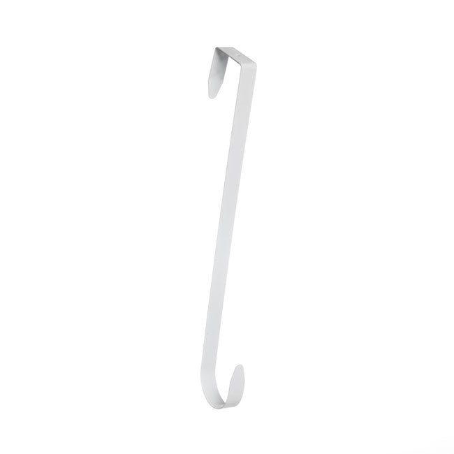 Metal Wreath Door Hanger White