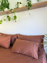 Pillowcase 400 Thread Count Bamboo Cotton Nara Chocolate - Standard Brown