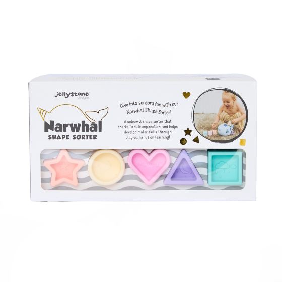 Narwhal Shape Sorter - Pastel - Jellystone