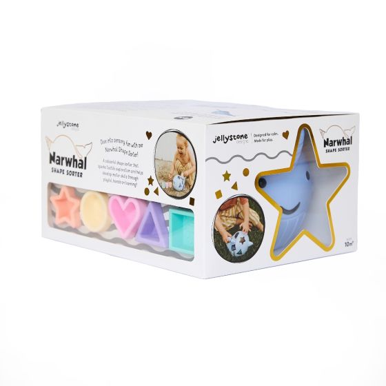 Narwhal Shape Sorter - Pastel - Jellystone
