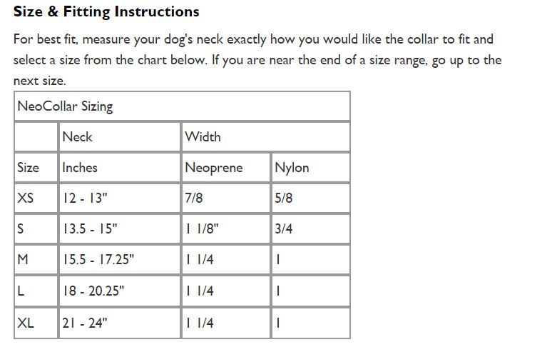 Dog Collar - Ezy Dog Neo - XL - Blue