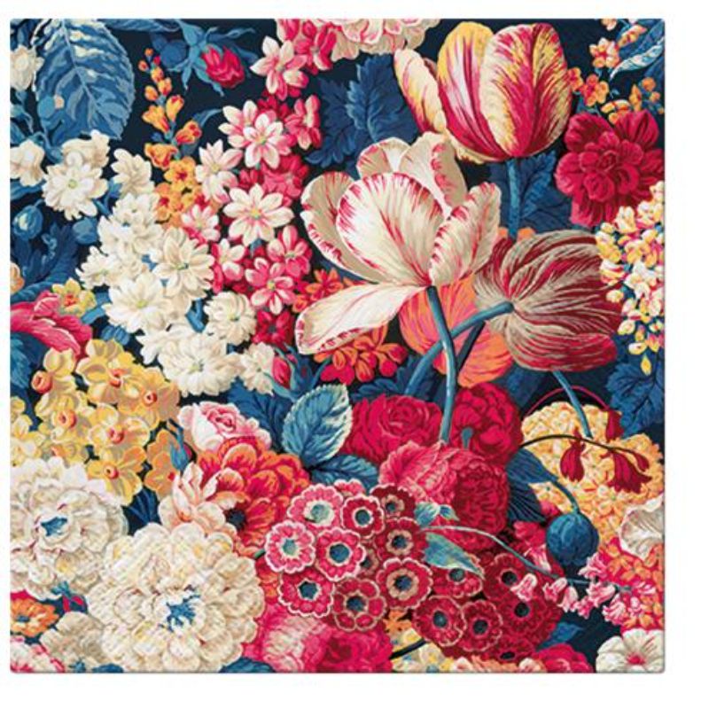 Paw Lunch Napkins 33cm Pack Of 20 | 3 Ply | Flower Splendor
