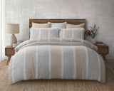 Nina Duvet Set - Grey/Beige - Queen - BAKSANA