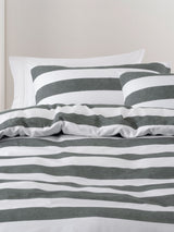 Sydney Duvet Cover Set by Nu Edition - Carbon - Double