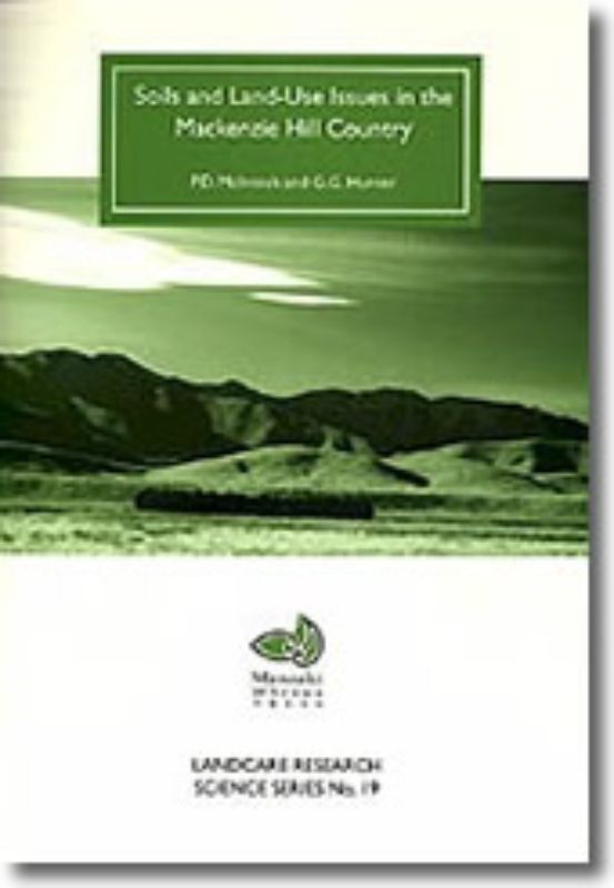 Detailed report on soil distribution and land use in the Mackenzie Hill Country, featuring vibrant soil profiles and user-friendly factsheets.