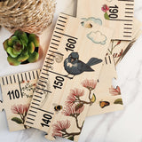 Height Chart - Floral NZ Birds (195cm)