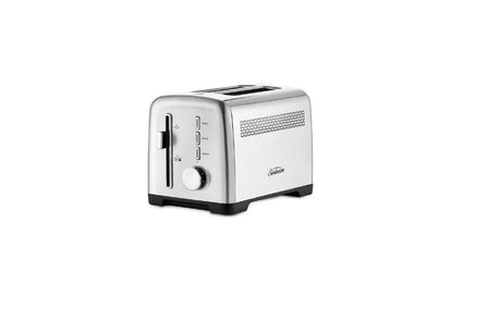 Sunbeam Fresh Start 2 Slice Toaster in stainless steel with QuickCheck™ feature and 9 browning settings for perfect toast.