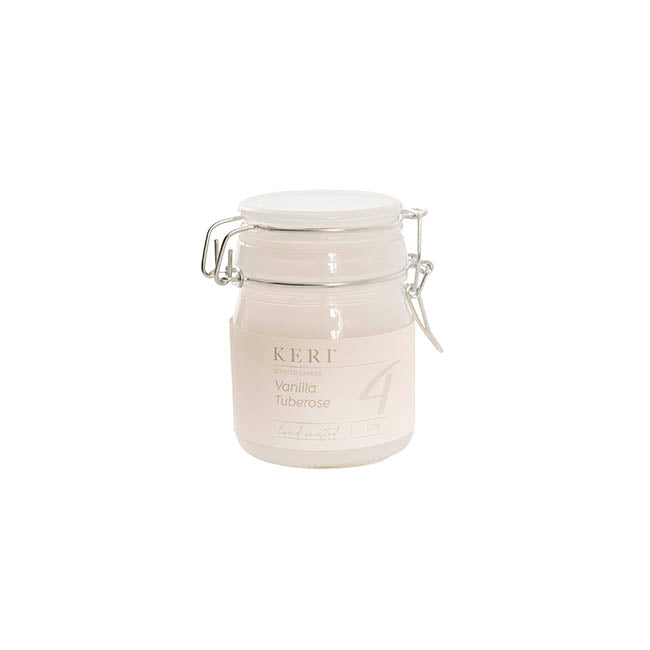 Scented Candle Honey Jar Vanilla Tuberose