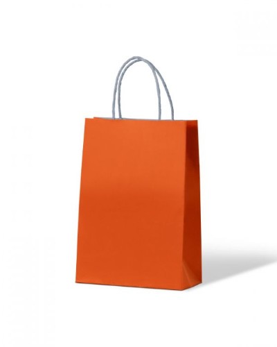 Paper Bag Citrus Orange Kraft Junior - (250 Bags) 29 x 20cm