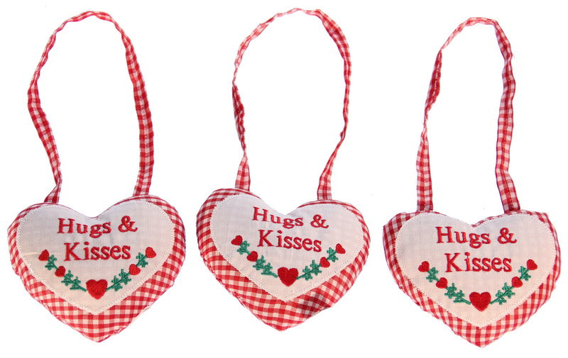 Hanging Heart Set of 3 - Hugs