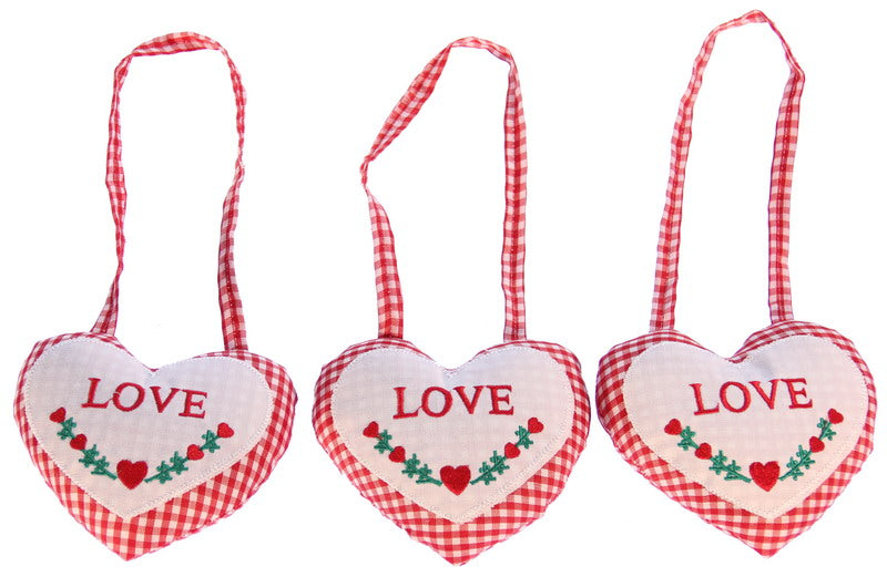 Hanging Heart Set of 3 - Love