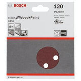 Orbital Sanding Disc 125mm 120 Grit PK5