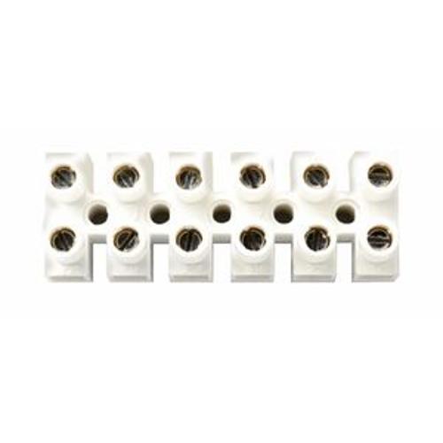 Connector Strip 6 Way White