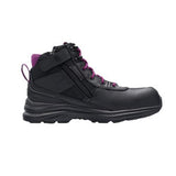 Womens 877 Zip Side Safety Boot Black Size 8