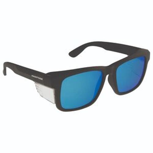 Front Side Safety Glasses Polarised Blue Revo Lens With Black Frame
