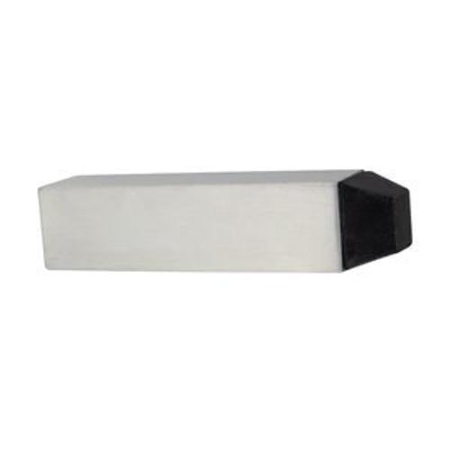 80mm Square Doorstop Skirting Mount Satin Anodised