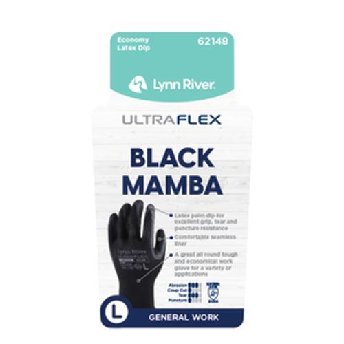 Latex Ultra Mamba Gloves Small Black/Grey