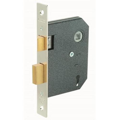 Fortune 2 Lever Mortice Lock Backset Nickel Plate 57mm