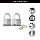 Padlock Magnum Keyed 51mm 2 Pack