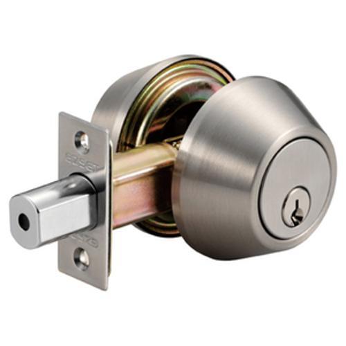 EZSET 200B Double Cylinder Deadbolt Lock Satin Stainless Steel