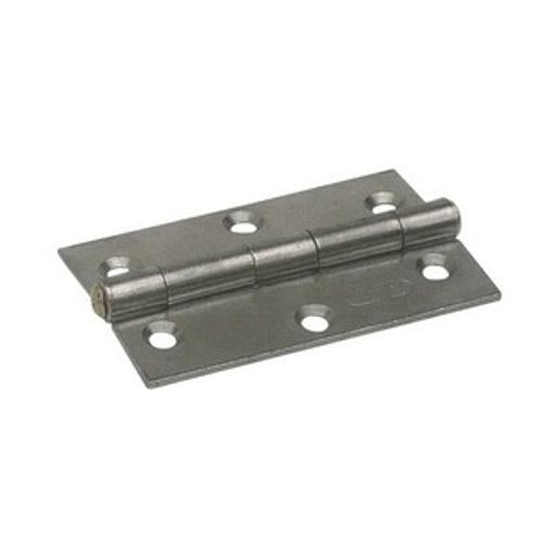 Narrow Butt Hinge 25 x 40mm Zinc Plated Fixed Brass Pin BH40-NFZ