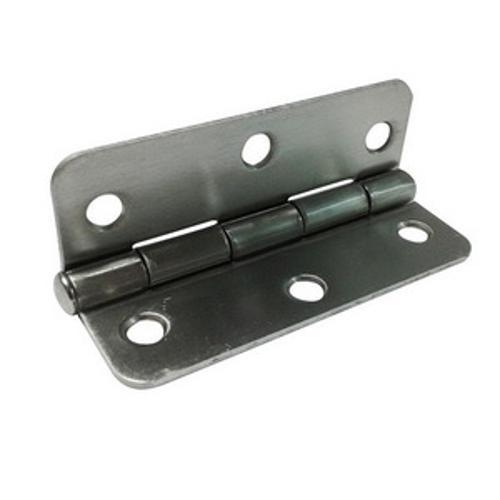 Radius Butt Hinge 90mm x 60mm Loose Pin Brushed Nickel