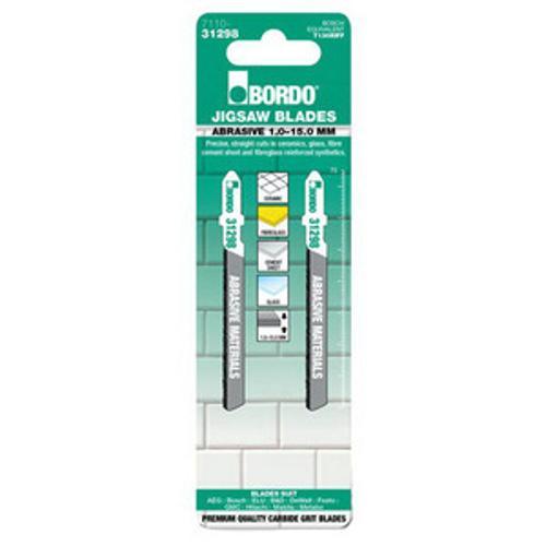 Jig Saw Blade 1-15mm T-Shank Abrasive Precise Straight Cut Carbide GritEdge 2-Pack. 7110-31298