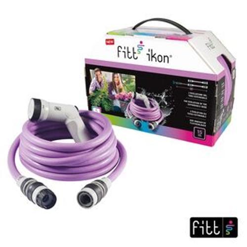 Ikon Hose Spray Set Expandable 15m Lavender