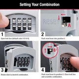 Combination Safe Box Wall Mount 5 Keys