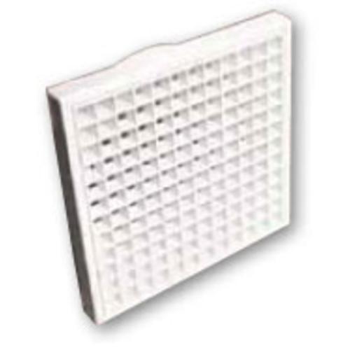 Eggcrate Grille White Plastic 125mm