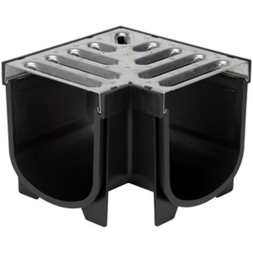 Trade Corner Channel & Galvanised Grate 90 Degree 130mm