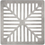 Trade Surface Water Drainage Grate 250mm Square Aluminium